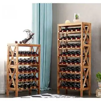 瑾凰红酒架子木制葡萄酒架红酒架家用实木红酒展示架