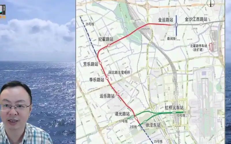上海轨道交通13号线西延伸开工,图示25号线将沿诸光路到北九亭