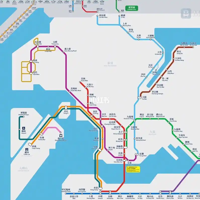 分享一下香港西九龙交通路线