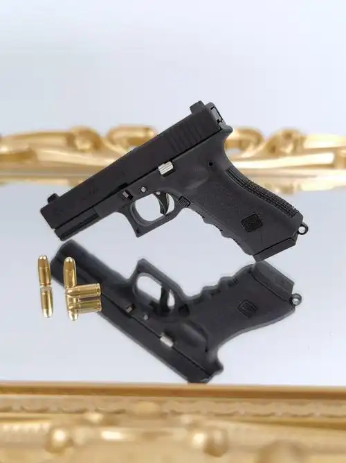 仿真金属模型合金帝国13格洛克17金属模型抢仿真抛壳玩具钥匙扣不可