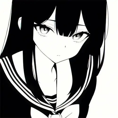 动漫头像:高质黑白日漫女生头像 - 知乎