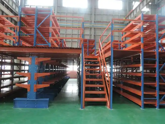 广西阁楼式货架 定制仓库钢平台货架 立体双层阁楼式货架_仓储货架