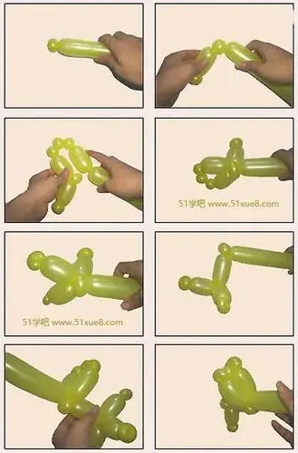 长气球编飞机造型图解教程