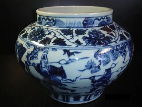 元青花鬼谷下山罐