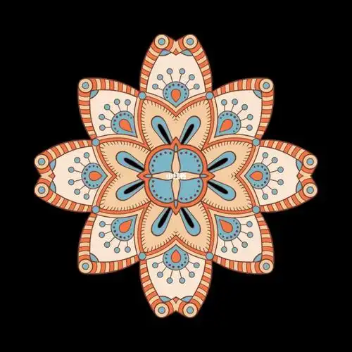 新疆传统民族纹样临摹