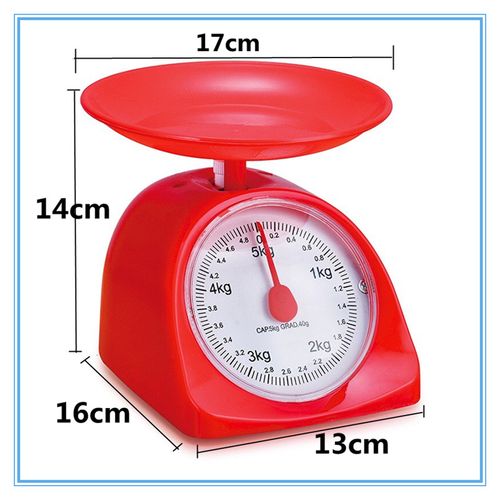 千克秤学生用厨房称老式托盘秤机械小克称家用5kg烘焙秤弹簧台秤