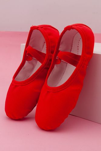 勒多漫因 免系带舞蹈鞋女软底练功鞋儿童芭蕾舞鞋民族跳舞鞋瑜伽猫爪