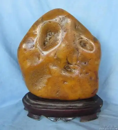 奇石44号黄蜡石象形石人物头像石