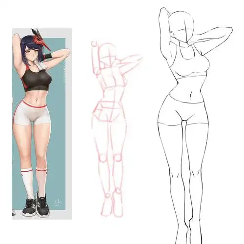 二次元  #人体结构练习  #寻找小红书绘画大神  #人体动态