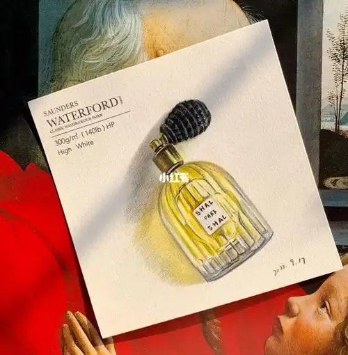 很难不爱这种东西#每日一画  #彩铅  #彩铅手绘  #香水  #彩铅绘画