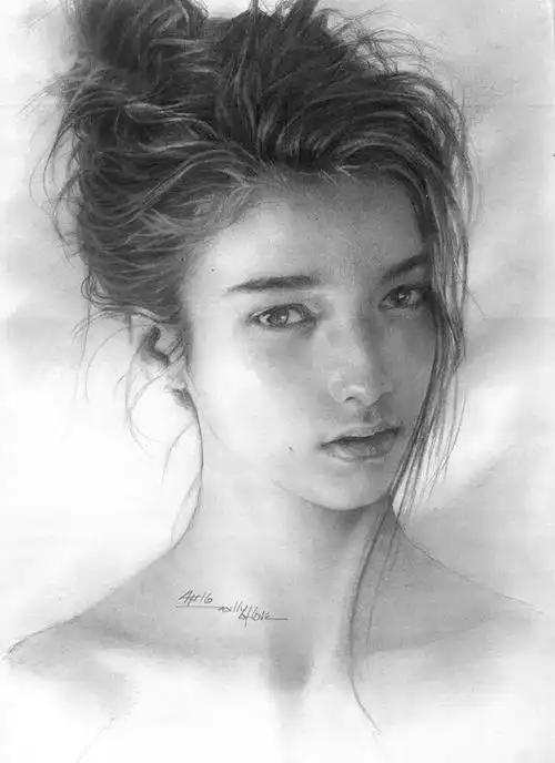 两组人物素描真漂亮