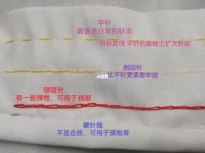 第四课手缝针法的学习,好像没有那么蒙了,但是手缝扣眼真的好难~这个