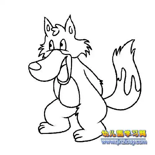 简笔画:一只狼6