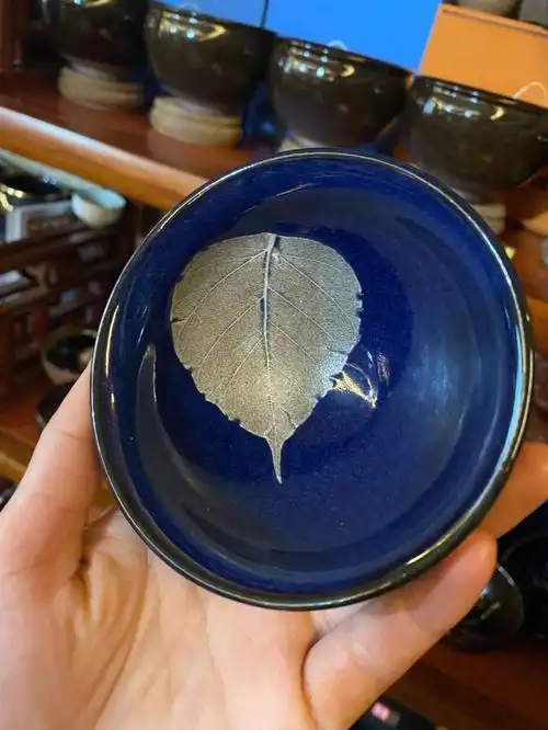 孤品木叶盏全是精品真叶子烧出来的建盏
