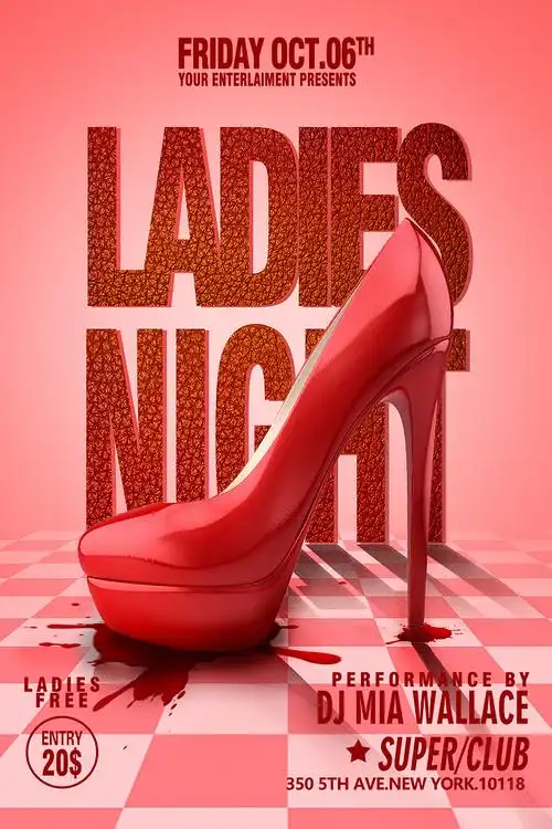 高跟鞋创意海报设计