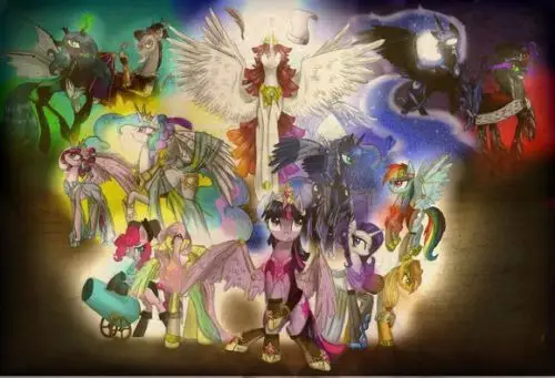 小马宝莉宇宙公主的父母是谁?查看图片.