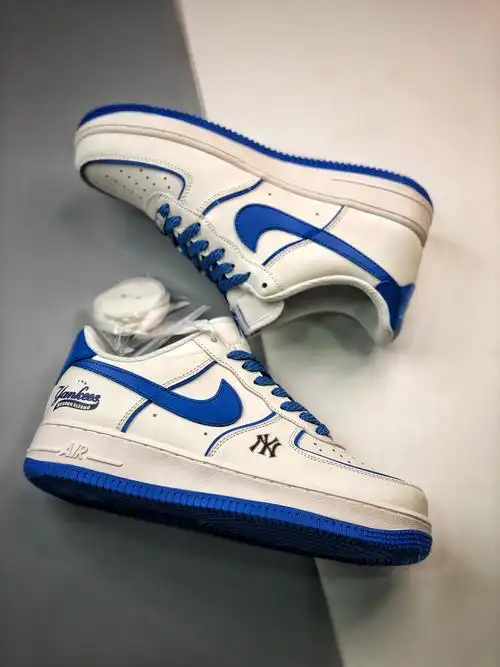 mlb x air force 1 07 low 空军一号 联名白蓝 -gdf档口-潮流干货