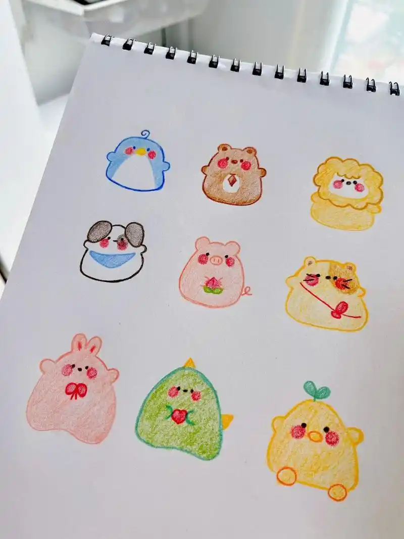 65 | 100简笔画 | 萌萌哒小动物的简单临摹 临摹自好简单好可爱甚至