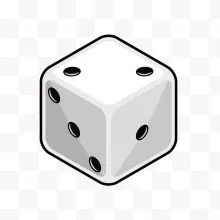 卡通骰子矢量图下载