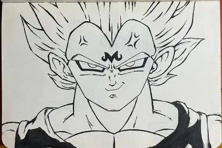 画画  #龙珠  #贝吉塔  #马克笔