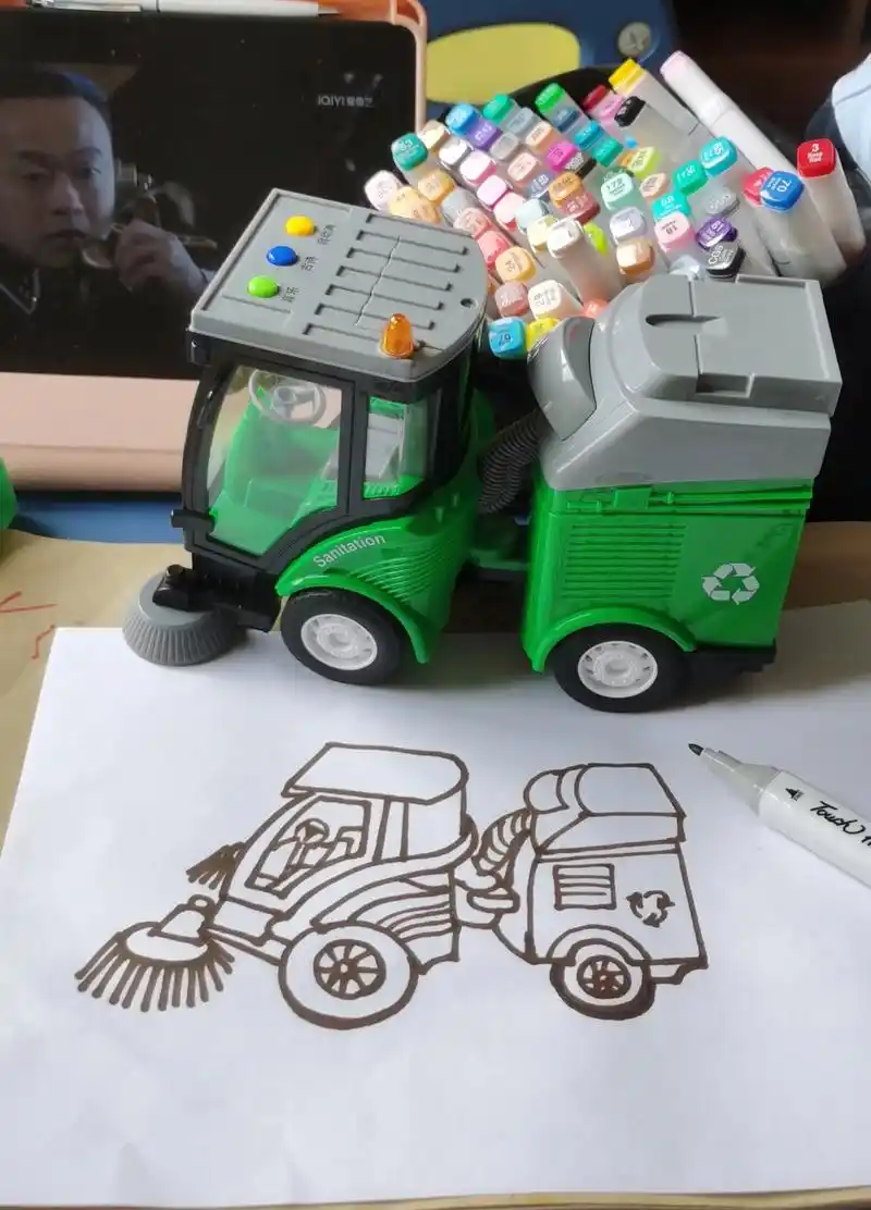 十秒画出垃圾车