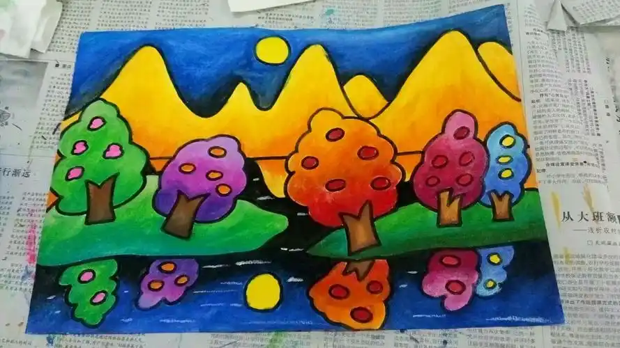 色彩的明暗对比和渐变是不是很漂亮呢