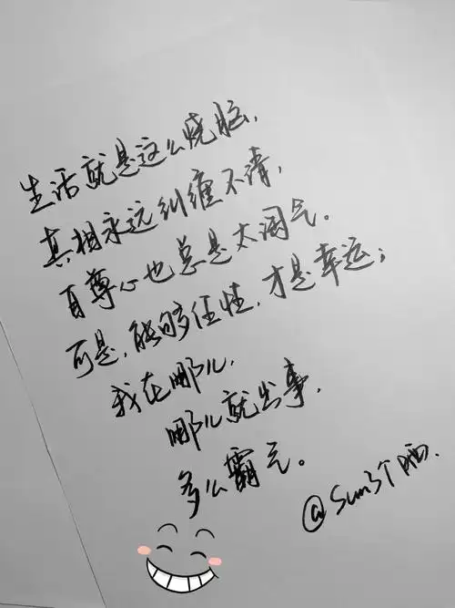 手写 文字 句子 情绪 温暖 治愈 花少文案