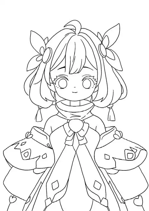 的美术画二次元图画卡通人物临摹卡二次元临摹头部卡通绘画人物人物画