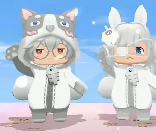 迷你世界cp皮肤 - 萌萌的半夏 - 抖音