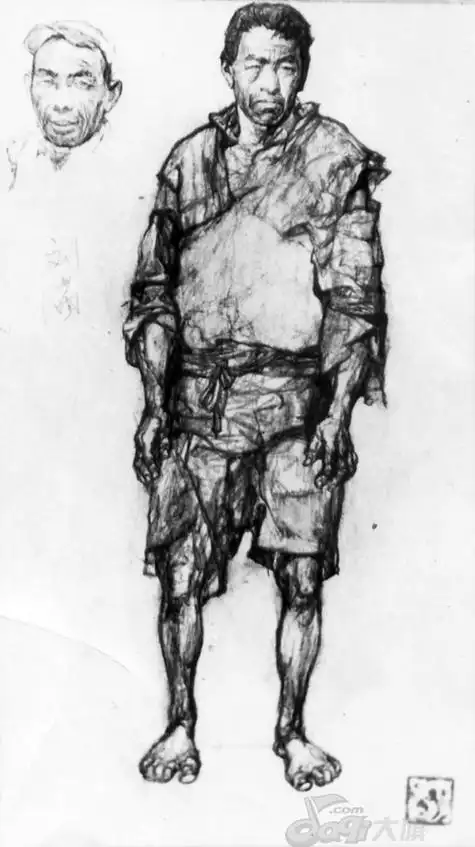 施大畏素描欣赏