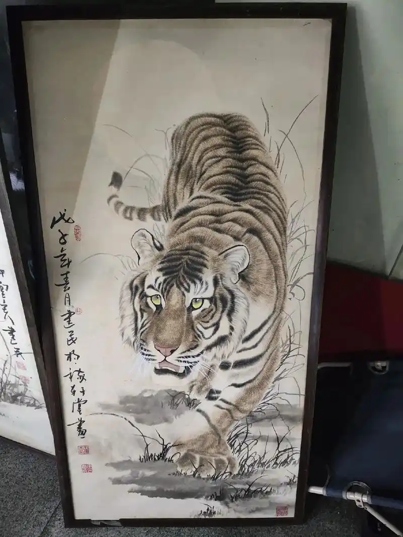 当代虎王画家王建民画作中国美术家协会会员,国家一级美术师, - 抖音