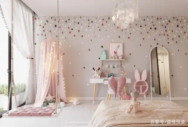 9款超甜梦幻公主儿童房设计,戳爆了老夫的少女心
