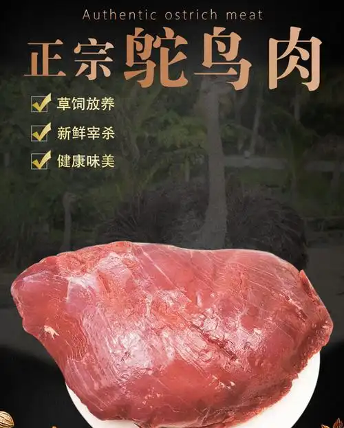 出售新鲜鸵鸟肉 5斤 10斤一包全国包邮 山东大型鸵鸟养殖基地