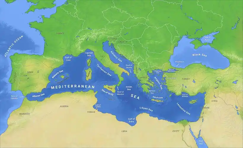 b> i>dì zhōng hǎi /i> /b>,英语: b> i>mediterranean sea /i>