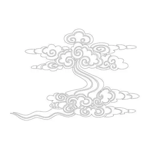 云的画法多种多样,西方画云偏向于写实,国画中云多代表吉祥,多以衬托