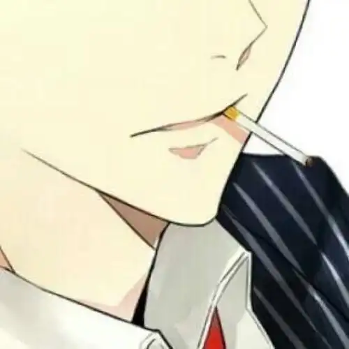 动漫半遮脸男头