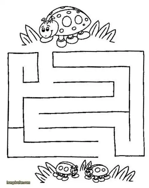 帮助七星瓢虫妈妈找到宝宝吧在线迷宫游戏图片a4下载