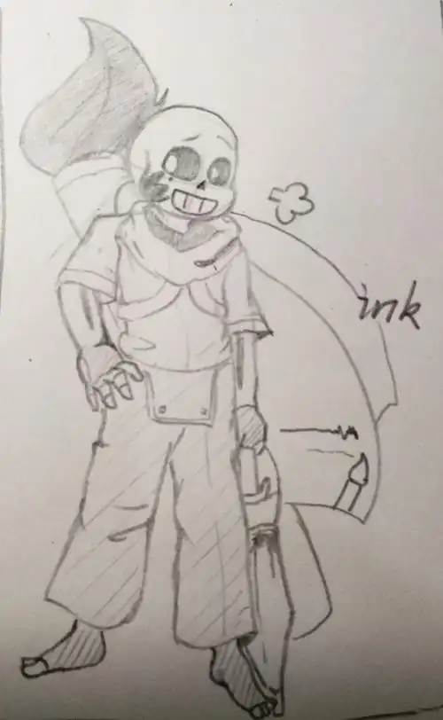 摸鱼ink sans 速写是个好东西 (我为什么把伞也画上去了?