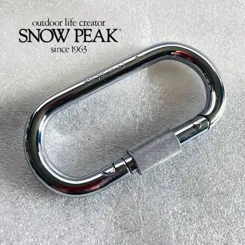 snowpeak老标不锈钢登山扣绝版稀有