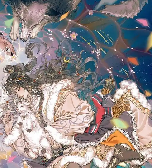 天官赐福,灰灰太太发图庆贺花城生日,谢怜换新衣,可以当壁纸了