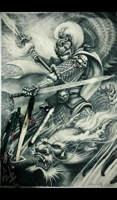 行者旅行纹身——《赵子龙手稿》  血染征袍透甲红,当阳谁敢与争锋