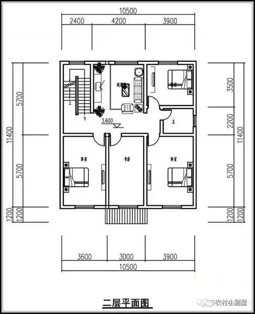 10套20万经济实用二层农村房屋图纸,简单朴实含平面图