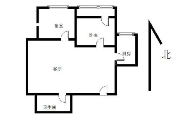 凯乐花园 2室1厅 66平
