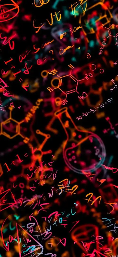 最近收藏 个性科学公式全面屏手机高清壁纸