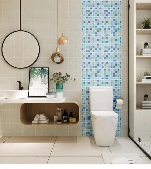 桐姿卫生间墙面贴纸防水自粘瓷砖防水贴厨房贴纸浴室厕所洗手间墙纸