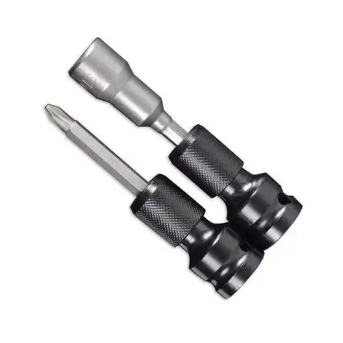 电动扳手转换头1/2转1/4弹套内六角批头转换接头伸缩转变头