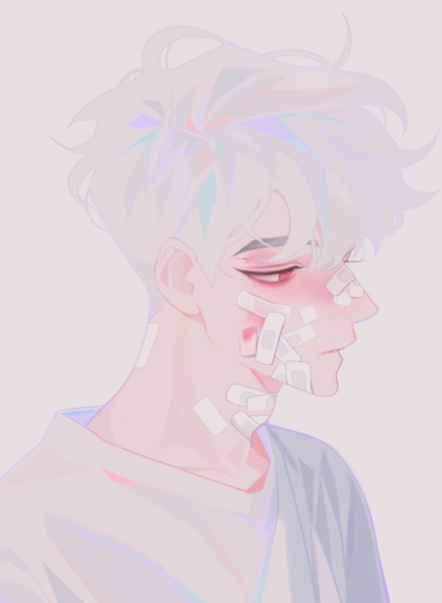 帅气的动漫男生插画壁纸,颜值满分的二次元小哥哥_素描作品_零二七