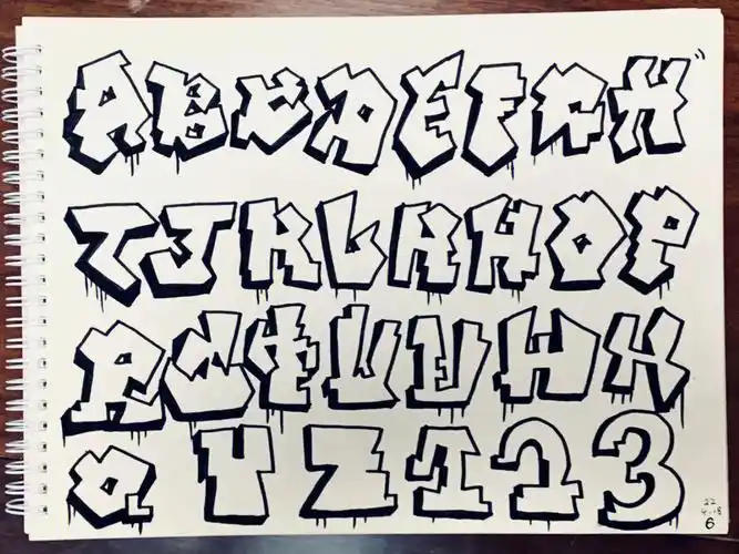 涂鸦字母表6内附过程