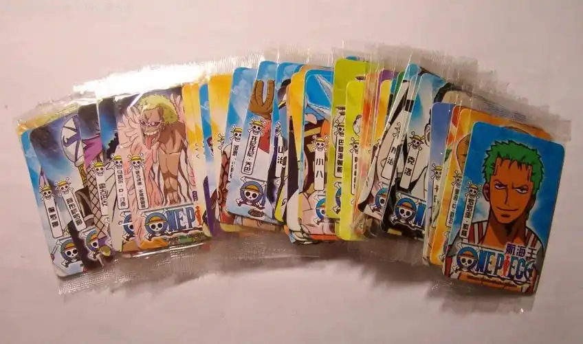魔法士干脆面《航海王》卡53张不同合售(8-10品)