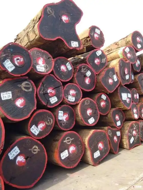 张家港现货供应非洲刚果精品红花梨原木